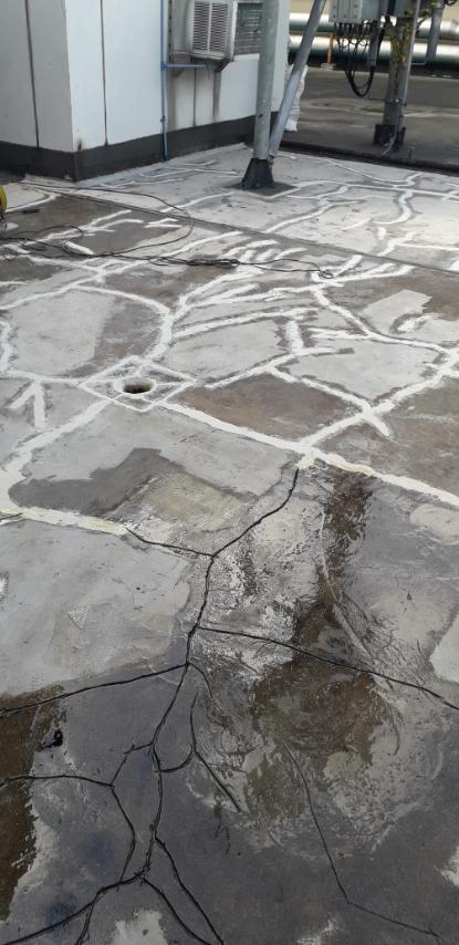 concrete repair preparation with epoxy crack injection